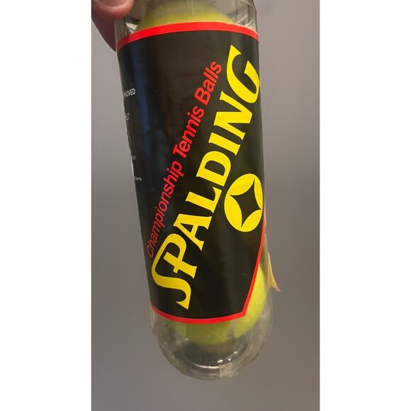 2 VTG Spalding Championship Tennis Balls SEALED Extra Duty Metal Can Cannister - Picture 4 of 5